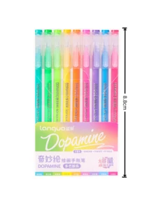 SHEIN Blue Fruit Notebook Pen Set Large Capacity Notebook Neutral Pen Drawing Notes Fluorescent Stroke Key Pen Single Head Fine Pen - multicolor - View 4