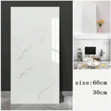 30 miếng dán tường giả đá cẩm thạch tự dính, chất liệu vinyl, chống thấm nước, thích hợp trang trí nhà bếp, phòng ngủ, phòng khách, phòng tắm, nhà cửa. - Nhiều màu - Xem 12