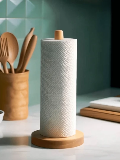 2 piezas/1 pieza Soporte moderno de bambú para pañuelos, un accesorio de almacenamiento para encimera con un diseño sencillo, ahorra espacio, adecuado para almacenamiento en la cocina y el baño. Perfecto para la cocina, el comedor, la sala de estar y el uso diario en el hogar. Puede contener pañuelos, ligas para el cabello, diademas y pinzas para el cabello, y también se puede usar como estante para joyas, soporte vertical para pulseras y collares. Es un gran regalo.