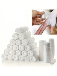 20pcs Elastic Bandage Rolls - Breathable Stretchable White Elastic Bandages For Fingers, Wrists, Ankles & Legs - Flexible Design For Support & Protection, Elastic Bandage For Wrist, Wrist Support, Flexible Bandage, Secure Fit Wrap - أبيض - مشاهدة 8