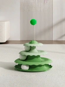 1 Set Of Cat Toy - Self-Amusement Cat Turntable Ball Small Cat Entertainment Toy Fun Play Mat For Pets And Cat Toys - Multicolor - View 7