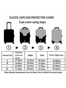 ROMWE Kawaii Vỏ bọc bảo vệ hành lý họa tiết hoa ly hồng, phù hợp với hành lý có kích thước từ 18-32 inch, bao tay cầm hành lý, phụ kiện du lịch. - Hoa huệ - Xem 5