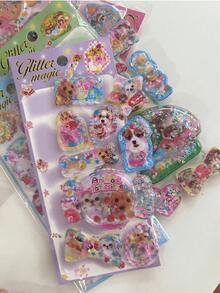MINKOJA 3D Animal Character Water Stickers, Ideal For Scrapbooks, Rewards And Christmas Craft Decorations - Multicolor - View 15