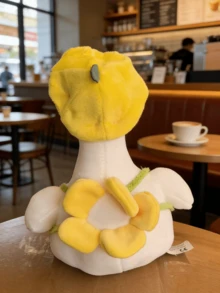 鸭子毛绒玩具，戴黄色帽子的鸭子毛绒玩具，造型可爱，采用柔软的涤纶面料，适合送给朋友和孩子，是生日和节日礼物的理想之选。 - 彩色 - 查看 6