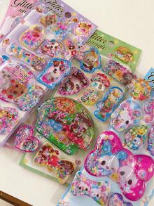 MINKOJA 3D Animal Character Water Stickers, Ideal For Scrapbooks, Rewards And Christmas Craft Decorations - Multicolor - View 10
