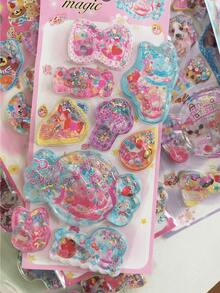MINKOJA 3D Animal Character Water Stickers, Ideal For Scrapbooks, Rewards And Christmas Craft Decorations - Multicolor - View 8