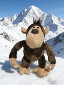 POKOJA LAND Portachiavi peluche a forma di animali della giungla, giraffa, leone, elefante, scimmia in varie forme di animali, ciondolo a forma di piccoli animali realistici, decorazione per zaino, regalo per il compleanno dei bambini e per le feste, regalo perfetto per gli amanti degli animali - Multicolore - Visualizzare 5