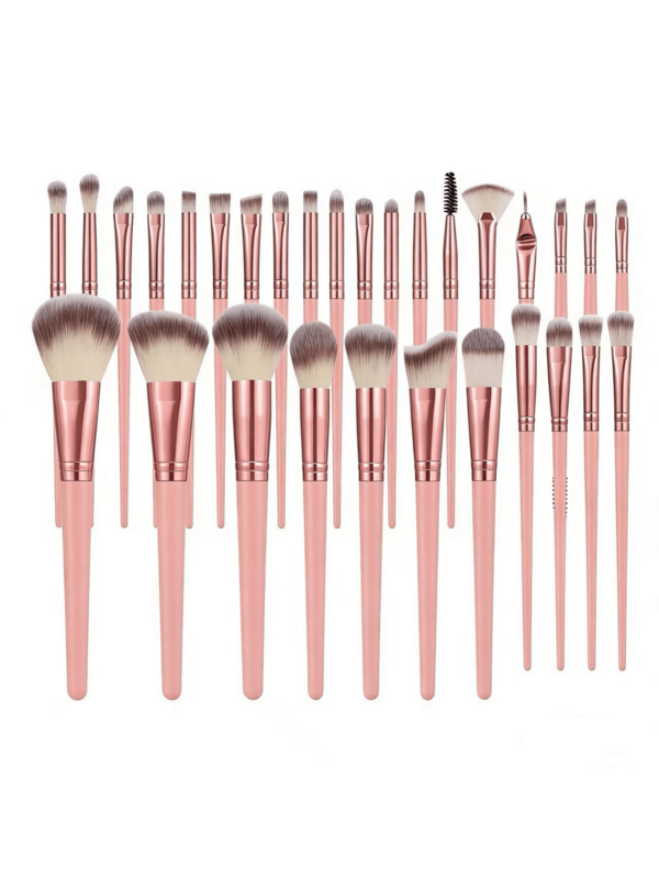 A 30-Piece Professional Makeup Brush Set With Soft Bristles, Easy To Carry, Including Foundation Brushes, Eyeshadow Brushes, Blending Brushes, Eyebrow Brushes, Etc. It Is An Ideal Choice For Traveling Makeup. The Set Contains Various Makeup Brushes And Is An Excellent Choice For Makeup Gifts.