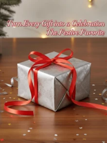 1 PC Multicolor Gift Wrapping DIY Crafts Bow Making Hair Accessories Double Gold Edge Satin Ribbon Wedding Party Holiday Decoration Supplies Handmade Material Event Decor Ribbons - red - View 11