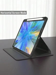 Rotating Protective Case With Built-In Pencil Storage Slot, 360-Degree Rotating Protective Stand, Transparent Back Cover, And Supports Automatic Wake/Sleep Function - Black - Black - View 5