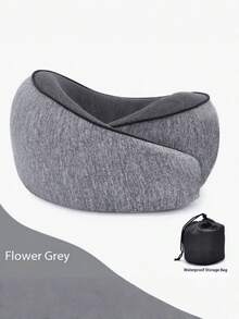 1 pieza Almohada de memoria en forma de U ergonómica, protector de cuello para viajes en avión, almohada para el cuello para descansos en la oficina, artículo portátil, artículo de búsqueda popular del mismo estilo - Multicolor - Ver 10