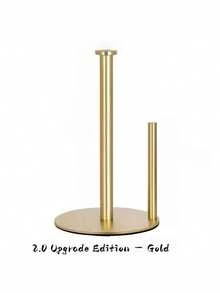 Stainless Steel Paper Towel Holder - Sturdy Weighted Base, Easy-Tear Design, Suitable For Kitchen And Bathroom Countertops. - Multicolor - View 7