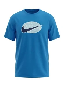 Nike Men's T-Shirt Blue - Blue - View 1