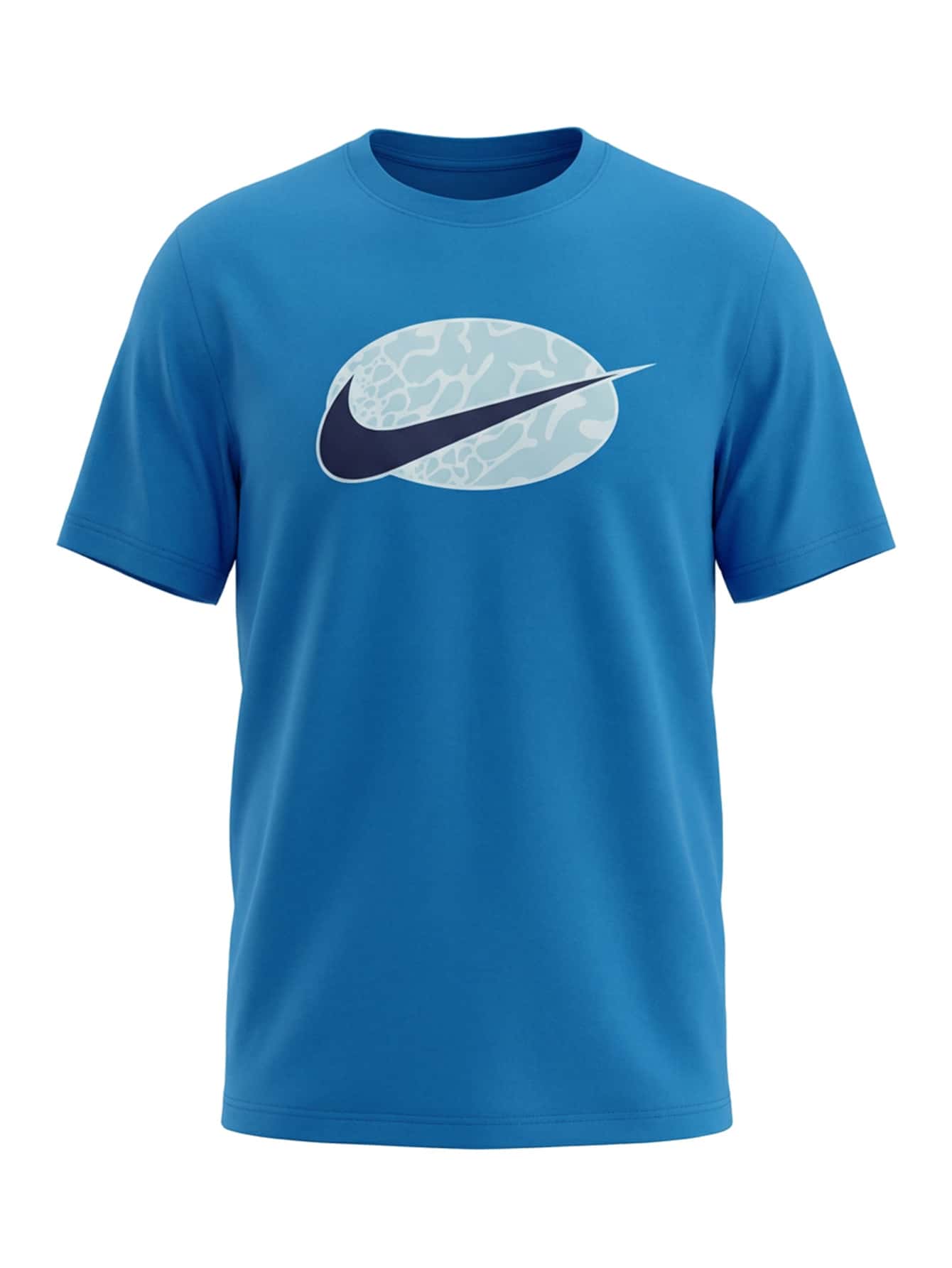 Nike Men's T-Shirt Blue - Blue - View 1
