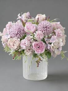 人造牡丹绣球花、混合花卉、塑料花卉布料、玫瑰花蕾、生日派对装饰、派对、婚礼花篮、新娘捧花、家居装饰、餐厅、卧室、窗台装饰、花瓶装饰、情人节礼物、新年装饰、户外花园、情人节。 - 彩色 - 查看 4