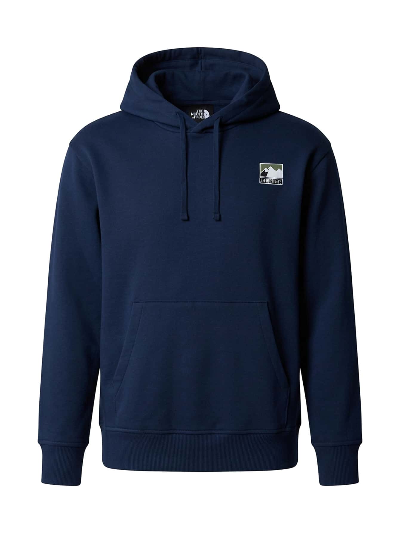 The North Face Mountain Logo Men's Relaxed Hoodie Summit Navy - Navy Blue - View 1