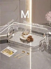 宠物餐盘一个，椭圆形设计，适用于厨房和餐桌。 - 灰色 - 查看 6