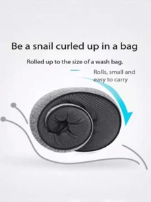 1 pieza Almohada de memoria en forma de U ergonómica, protector de cuello para viajes en avión, almohada para el cuello para descansos en la oficina, artículo portátil, artículo de búsqueda popular del mismo estilo - Multicolor - Ver 4