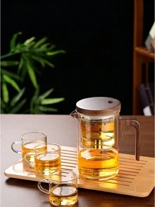 1 neue kleine Taille magnetische Filter Glas Teekanne mit automatischer Trennung Teetasse - Verschiedenfarbig - Übersicht 6