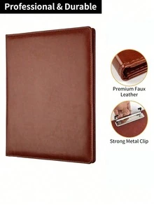 Portfolio Folder Binder, Legal Pad Holder For A4 Letter Notepad, Interview Resume, Writing Pad, Ideal Organizer For Business Office Conference - Multicolor - View 9