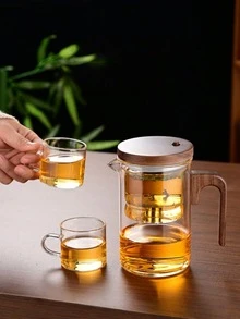 1 neue kleine Taille magnetische Filter Glas Teekanne mit automatischer Trennung Teetasse - Verschiedenfarbig - Übersicht 4