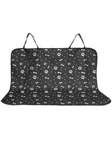 1pc Waterproof Pet Car Seat Cover Back Seat Protector Mat 130x110cm Black For Dog Cat Travel Auto Rear Seat Cushion Pet Carrier Accessories - Black - View 7