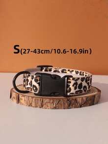 Jungle Animal Print Dog Collar | Leopard/Zebra/Lion Pattern Adjustable Soft Nylon Pet Collar With Quick Release Buckle | For Small Medium Dogs XS/S - Multicolor - View 3