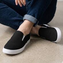 Women Wide Fit Sneakers - Black and White - View 2