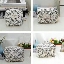 1 Túi đựng mỹ phẩm in hình, Túi đựng mỹ phẩm du lịch xách tay, Túi đựng mỹ phẩm có khóa kéo, Túi đựng đồ dùng cá nhân khi đi du lịch. - màu đen - Xem 14