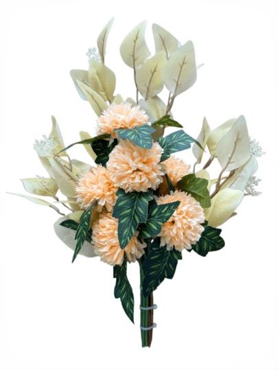 1 Artificial Flower Ball Bouquet, Suitable For Home Table Decoration, Perfect As A Gift For Parties And Festivals, Creating A Great Atmosphere.