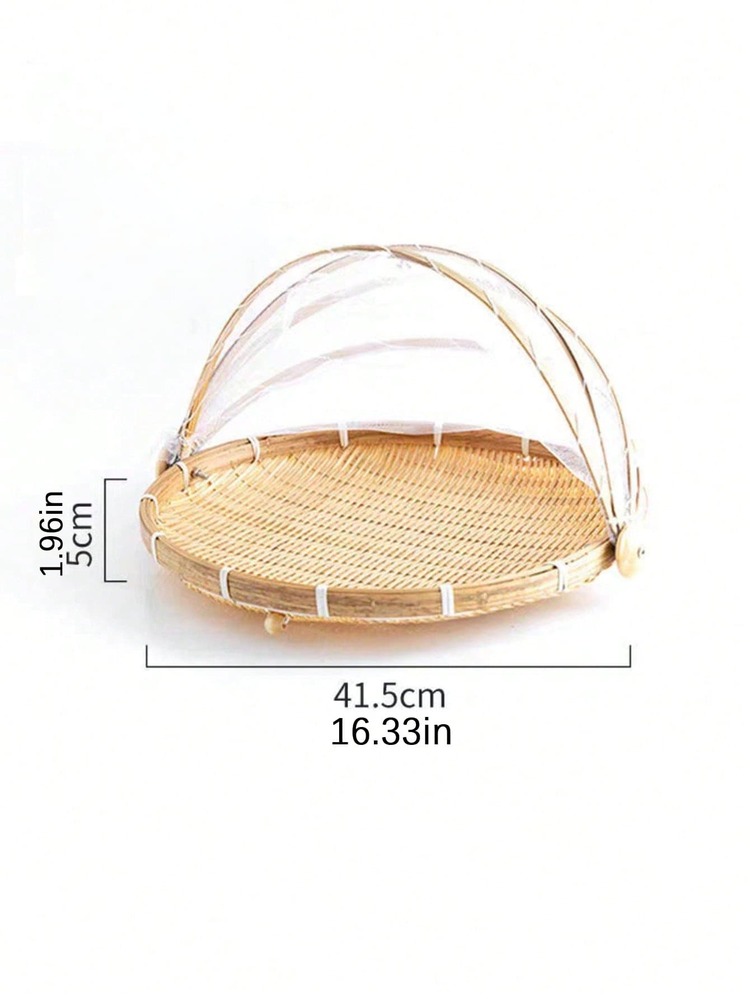 Các sản phẩm đan lát từ tre: Tấm che chống côn trùng, giỏ phơi, rây tre kiểu nhà nông, giỏ sàng tròn, giỏ đựng bánh bao bằng tre, giỏ có lưới. - Màu gỗ - Xem 2