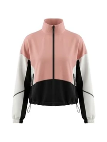 Under Armour Unstoppable Women's Full Zip Sweatshirt Pink - Pink and Black and White - View 1