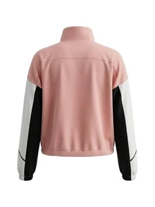 Under Armour Unstoppable Women's Full Zip Sweatshirt Pink - Pink and Black and White - View 2