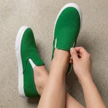 Women Wide Fit Sneakers - 墨綠色 - 查看 3