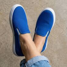 Women Wide Fit Sneakers - Royal Blue - View 2