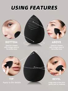 这款 38 件套化妆工具套装包括：25 支化妆刷 + 3 个化妆海绵 + 3 个迷你化妆海绵 + 3 个三角形粉扑 + 3 个迷你气垫粉扑 + 1 个化妆刷清洁工具。 - 黑色 - 查看 9