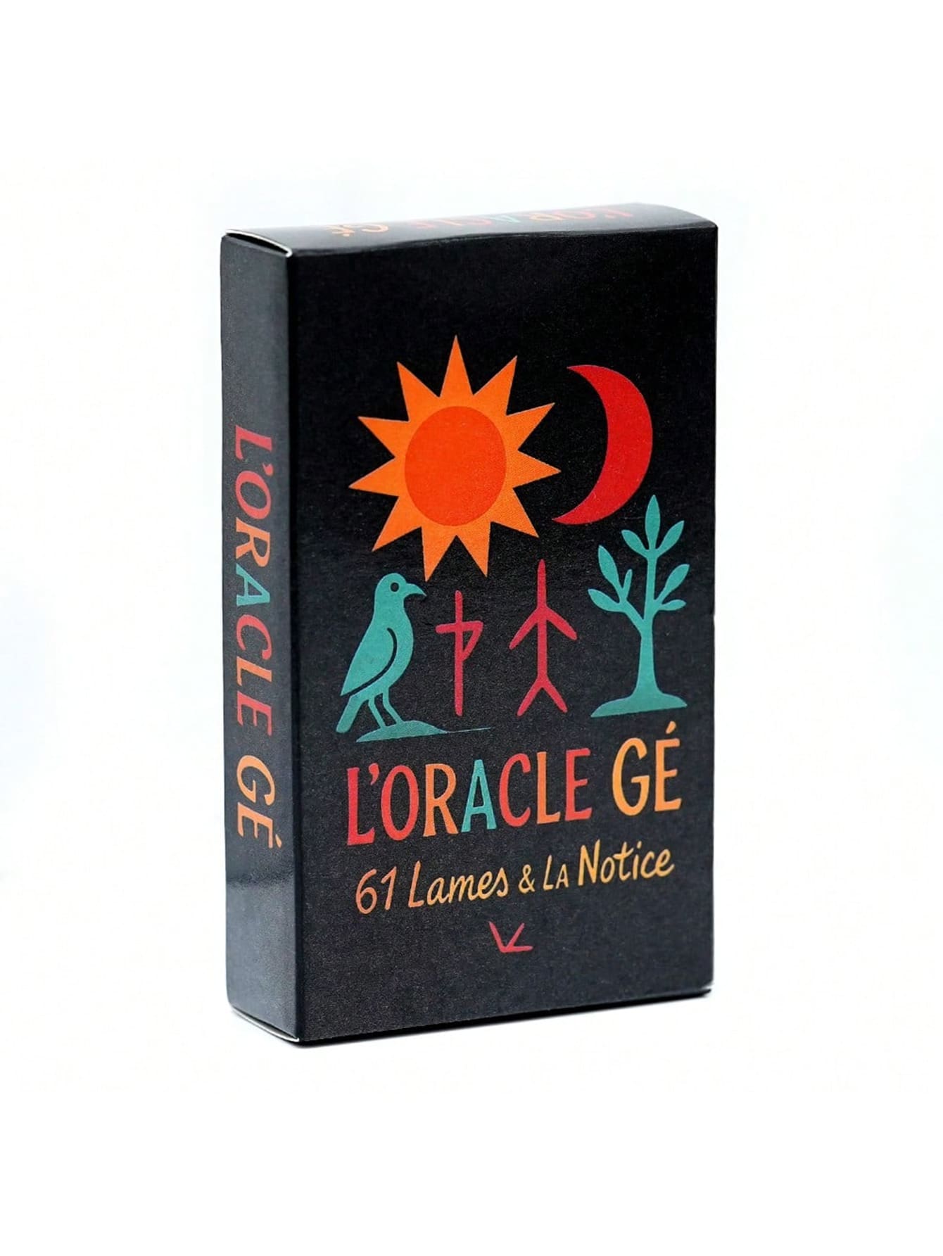 Gé Oracle Cards - 61 Cards And Instructions French Tarot Divine Oracles This Divination Game Is Composed Of Simple And Beautiful Graphics, Gé Oracle Cards. - Black - View 1