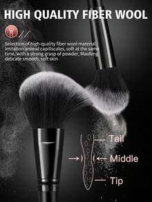 这款 38 件套化妆工具套装包括：25 支化妆刷 + 3 个化妆海绵 + 3 个迷你化妆海绵 + 3 个三角形粉扑 + 3 个迷你气垫粉扑 + 1 个化妆刷清洁工具。 - 黑色 - 查看 3