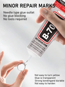 Keo dán đá B-7000, 15/25/50/110ML (3.7 Fl Oz), Keo dán trong suốt siêu chắc, chất lượng cao dùng trong chế tác trang sức, chống thấm nước, dẻo dai, thích hợp cho vải, điện thoại, làm trang sức. - Keo B7000 - Xem 7