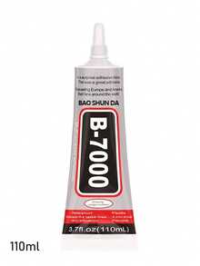 Keo dán đá B-7000, 15/25/50/110ML (3.7 Fl Oz), Keo dán trong suốt siêu chắc, chất lượng cao dùng trong chế tác trang sức, chống thấm nước, dẻo dai, thích hợp cho vải, điện thoại, làm trang sức. - Keo B7000 - Xem 9