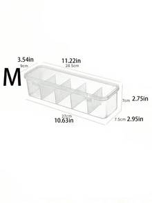 1/2PCS, Multi Grid Dust-Proof And Waterproof Makeup Pad Hair Cord Data Cable Underwear Socks Storage Box - Clear - View 3
