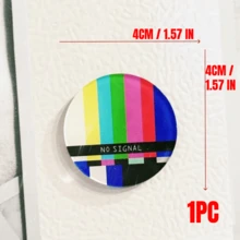 Joivida 1个/2个新款INS风复古电视无信号亚克力冰箱贴，外观精美 - 多色 - 查看 15