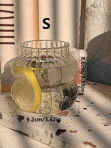 1个玻璃极简透明饮水杯家用透明玻璃奶茶杯大肚杯（不含吸管） - 彩色 - 查看 3