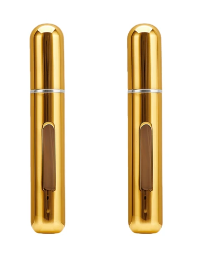 Botella recargable de perfume de 8ml, con llenado directo desde la parte inferior hasta la superior, para rellenar botellas grandes de perfume en unas talla grande pequeñas. Conveniente para rociar perfume al salir, botella reutilizable, perfecta para la organización de viajes a la playa, mini contenedor líquido portátil, botella de spray de perfume de viaje, adecuada tanto para hombres como para mujeres