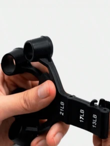 7pcs Fitness Grip Strengthener Kit, Finger Exerciser Hand Wrist Muscle Trainer - Black - View 3