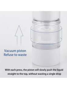 1 Piece, Transparent Vacuum Cosmetic Cream Pump Bottle Vacuum Bottle With Press Pump, Vacuum Lotion Bottle Refillable Cosmetic Storage Container Small Bottle Jar Portable Travel Cream Lotion Container Jar, Essence Dispenser, Travel-Friendly Cosmetic Dispenser Suitable For Foundation, Lotion, Essential Oil, Shampoo, Travel Storage Foundation, Cream, Moisturizer Or DIY Skin Care Products, Used To Pack Homemade Beauty Gifts - Clear - View 6