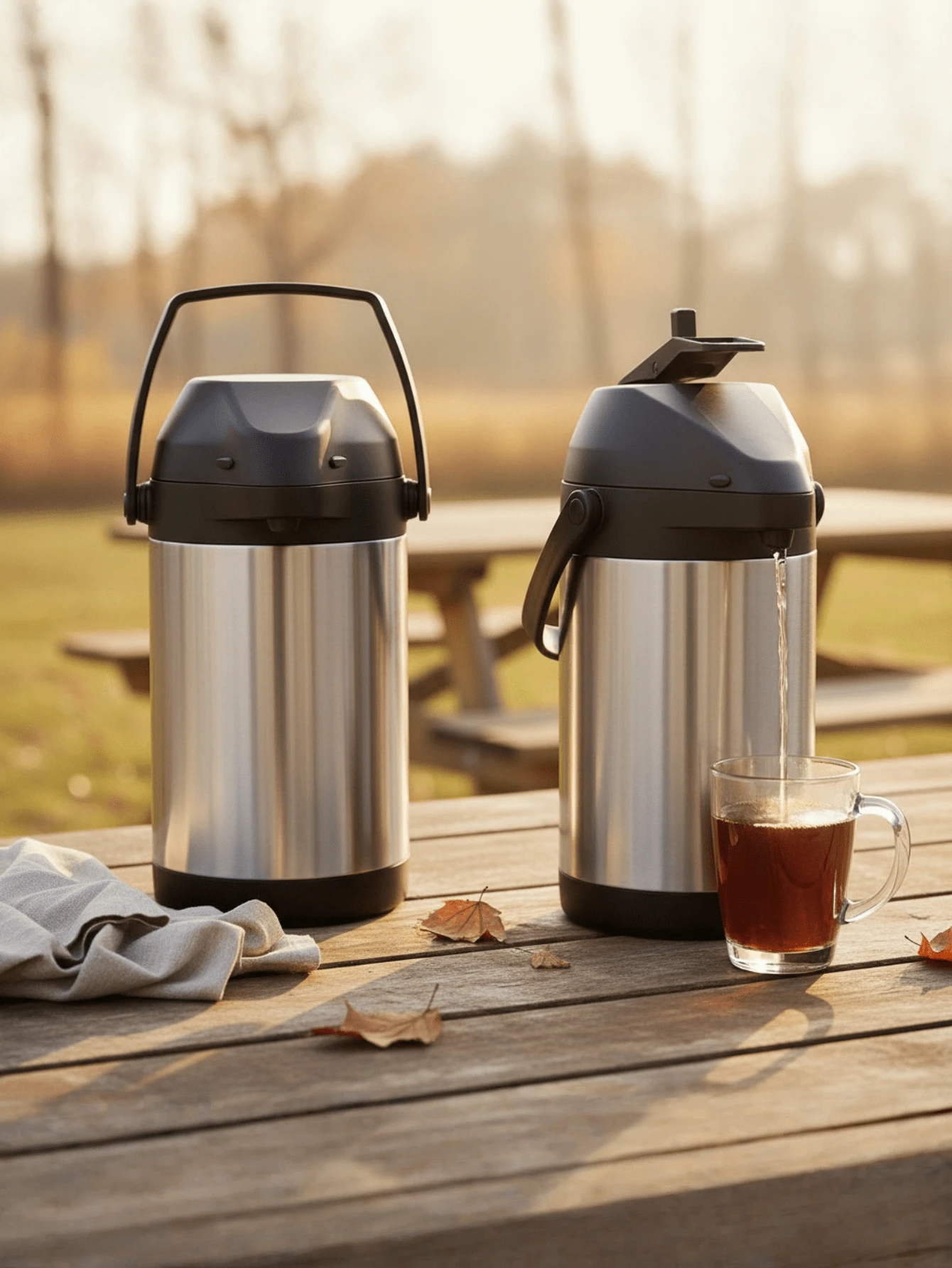 1.9/4 升（64.24/135.25盎司）保温咖啡壶，便携式不锈钢咖啡壶，可保温，可盛装热水、饮料、巧克力等。 - 彩色 - 查看 1