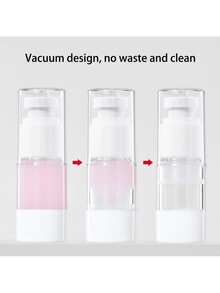 1 Piece, Transparent Vacuum Cosmetic Cream Pump Bottle Vacuum Bottle With Press Pump, Vacuum Lotion Bottle Refillable Cosmetic Storage Container Small Bottle Jar Portable Travel Cream Lotion Container Jar, Essence Dispenser, Travel-Friendly Cosmetic Dispenser Suitable For Foundation, Lotion, Essential Oil, Shampoo, Travel Storage Foundation, Cream, Moisturizer Or DIY Skin Care Products, Used To Pack Homemade Beauty Gifts - Clear - View 8