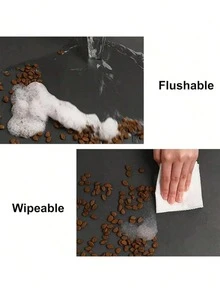 1 Piece Pet Paw Print Absorbent Feeding Mat, Highly Absorbent And Quick-Drying Cat And Dog Food Bowl Mat, Easy-To-Clean Pet Blanket/Cage Mat, Suitable For All Seasons. - Multicolor - View 9
