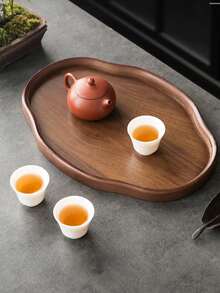 Khay tre tự nhiên hình dạng bất thường, khay phục vụ trà đạo, nhà bếp gia đình, nhà hàng, khách sạn, phong cách mộc mạc tối giản, bền chắc, dễ vệ sinh. - Màu Tím - Xem 5